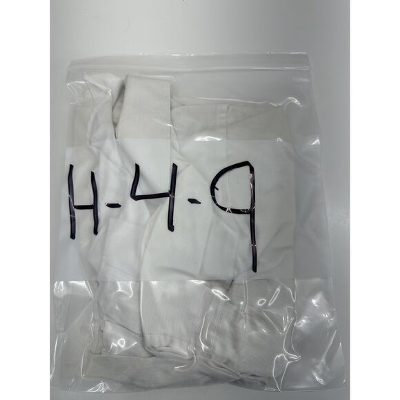 Enro Mens Shirt Size 17.5 Half Sleeve White Button Down Collared Stained - Picture 15 of 15